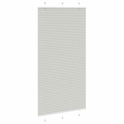 Tenda Plissettata Grigio Chiaro 110x200 cm Larghezza Tessuto | homemem39