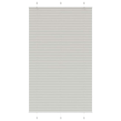 Tenda Plissettata Grigio Chiaro 120x200 cm Larghezza Tessuto