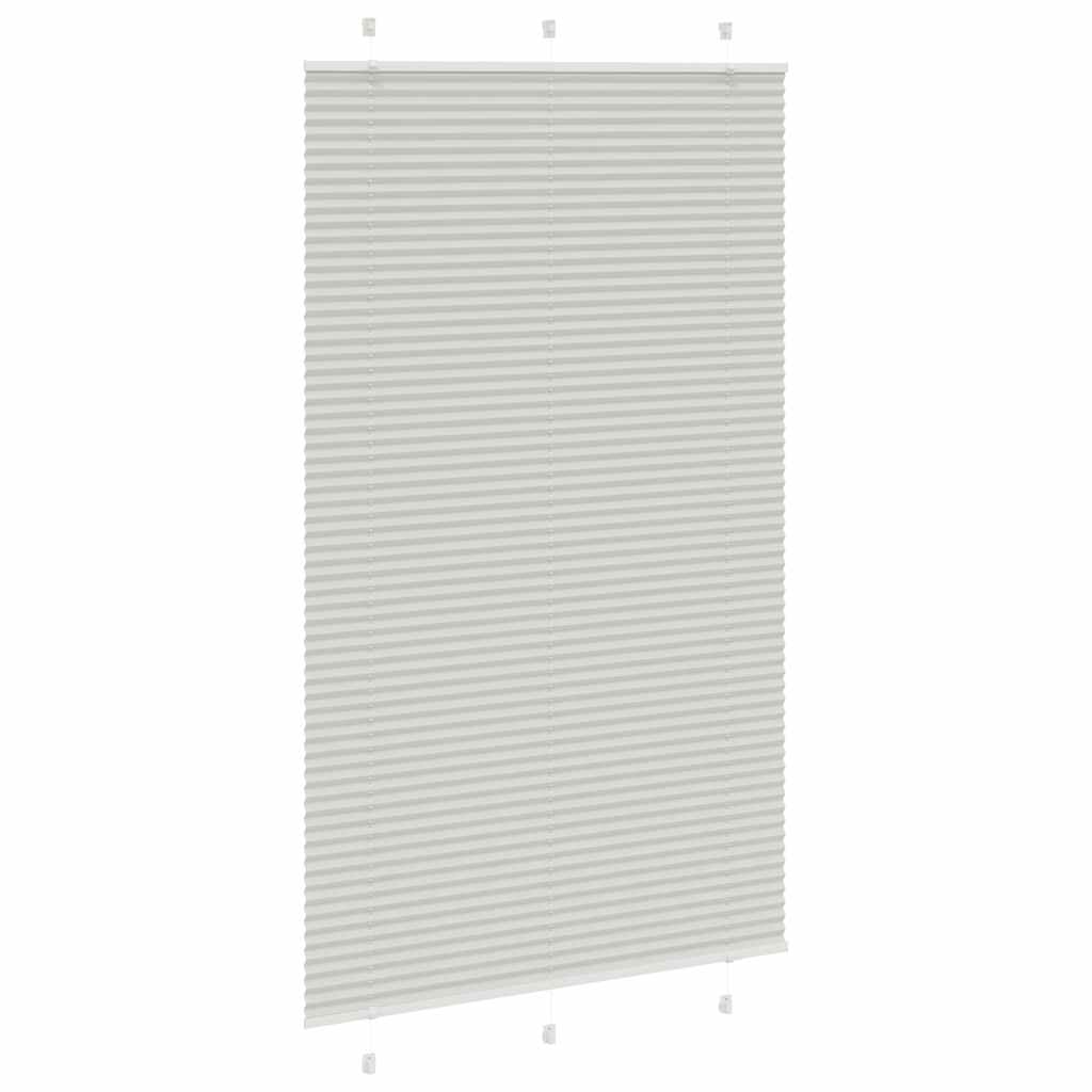 Tenda Plissettata Grigio Chiaro 120x200 cm Larghezza Tessuto | homemem39