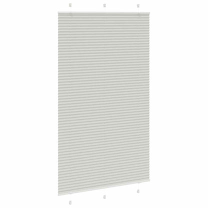 Tenda Plissettata Grigio Chiaro 120x200 cm Larghezza Tessuto | homemem39