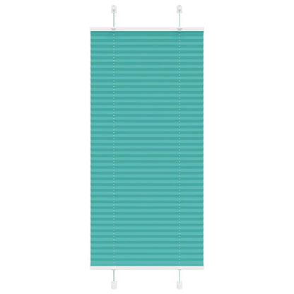 Tenda Plissettata Verde petrolio 65x100 cm Larghezza Tessuto