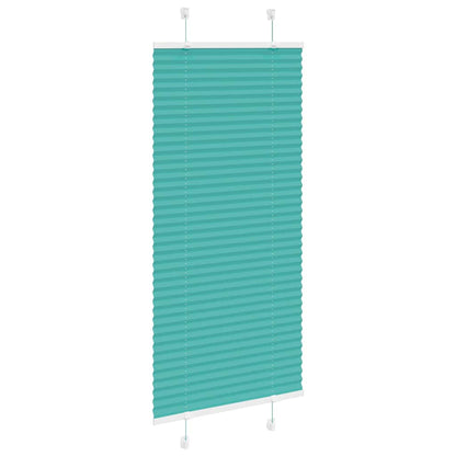 Tenda Plissettata Verde petrolio 65x100 cm Larghezza Tessuto