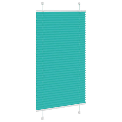 Tenda Plissettata Verde petrolio 75x100 cm Larghezza Tessuto | homemem39