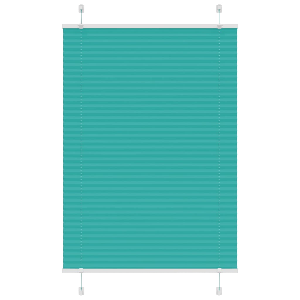 Tenda Plissettata Verde petrolio 85x100 cm Larghezza Tessuto