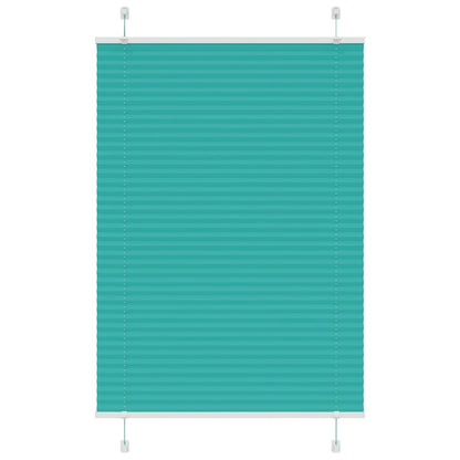 Tenda Plissettata Verde petrolio 85x100 cm Larghezza Tessuto