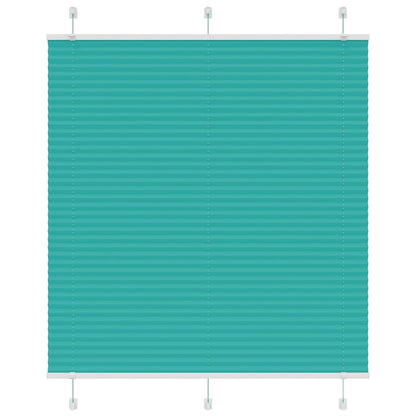 Tenda Plissettata Verde petrolio 115x100 cm Larghezza Tessuto