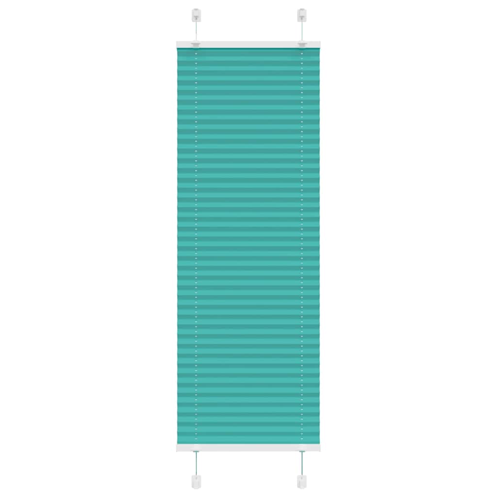 Tenda Plissettata Verde petrolio 40x150 cm Larghezza Tessuto