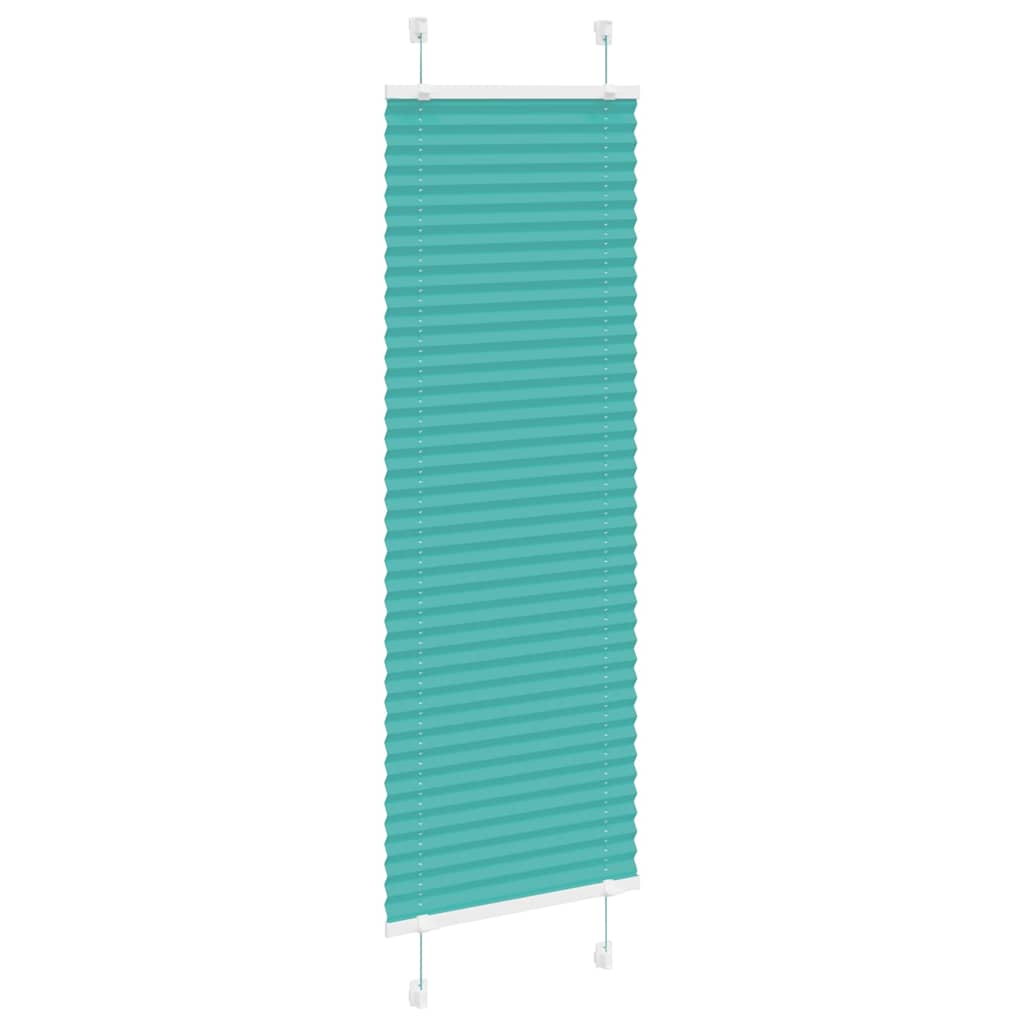Tenda Plissettata Verde petrolio 40x150 cm Larghezza Tessuto | homemem39
