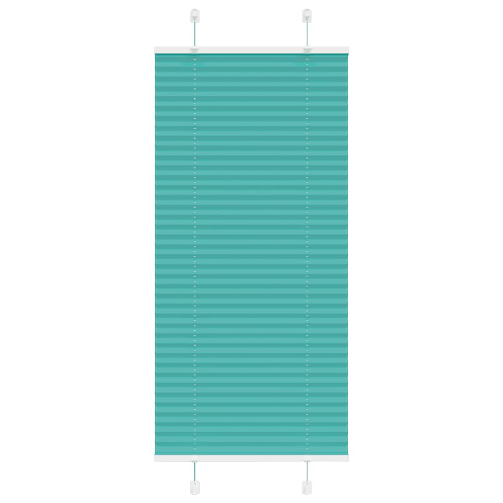 Tenda Plissettata Verde petrolio 65x150 cm Larghezza Tessuto