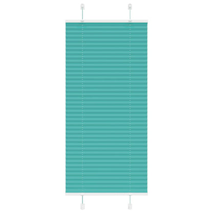 Tenda Plissettata Verde petrolio 65x150 cm Larghezza Tessuto
