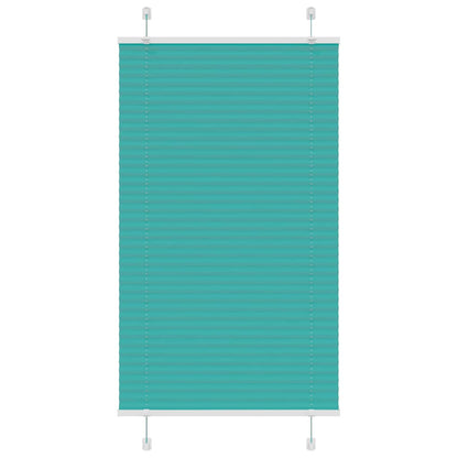 Tenda Plissettata Verde petrolio 70x150 cm Larghezza Tessuto