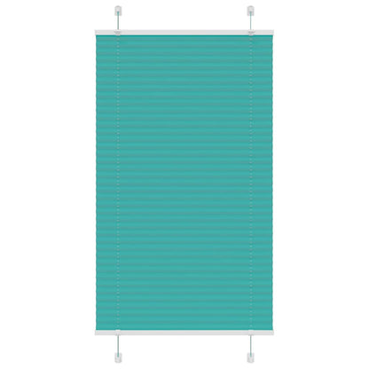 Tenda Plissettata Verde petrolio 75x150 cm Larghezza Tessuto