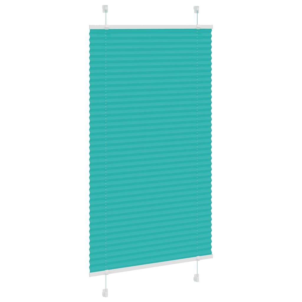 Tenda Plissettata Verde petrolio 80x150 cm Larghezza Tessuto | homemem39