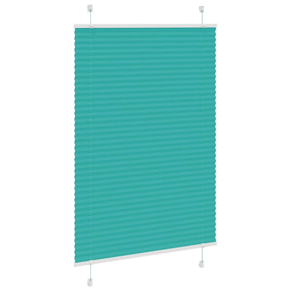 Tenda Plissettata Verde petrolio 90x150 cm Larghezza Tessuto | homemem39