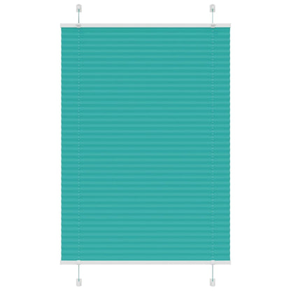 Tenda Plissettata Verde petrolio 100x150 cm Larghezza Tessuto
