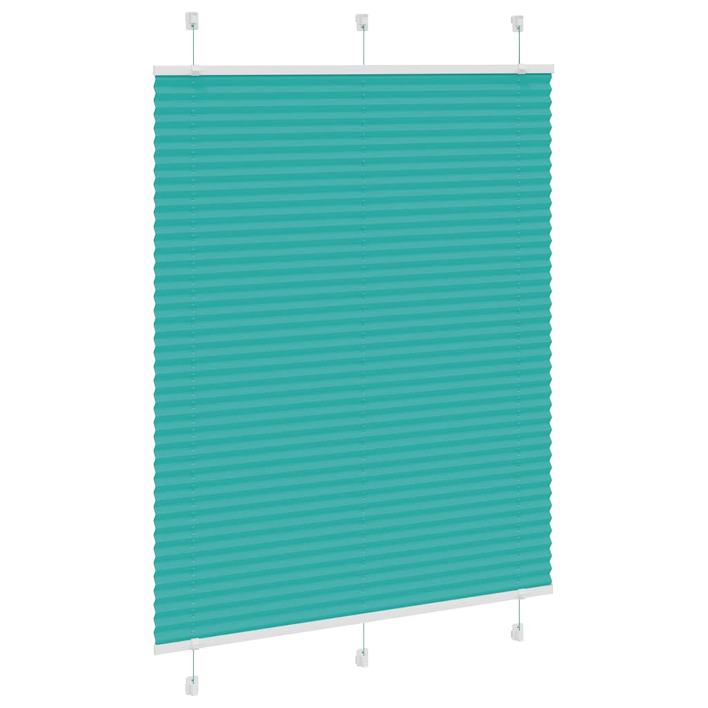 Tenda Plissettata Verde petrolio 110x150 cm Larghezza Tessuto | homemem39