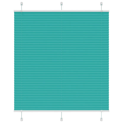 Tenda Plissettata Verde petrolio 115x150 cm Larghezza Tessuto
