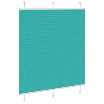Tenda Plissettata Verde petrolio 120x150 cm Larghezza Tessuto | homemem39