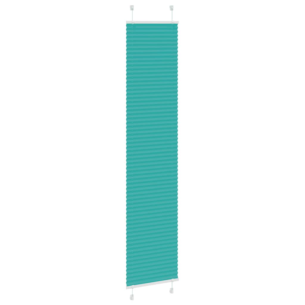 Tenda Plissettata Verde petrolio 45x200 cm Larghezza Tessuto | homemem39