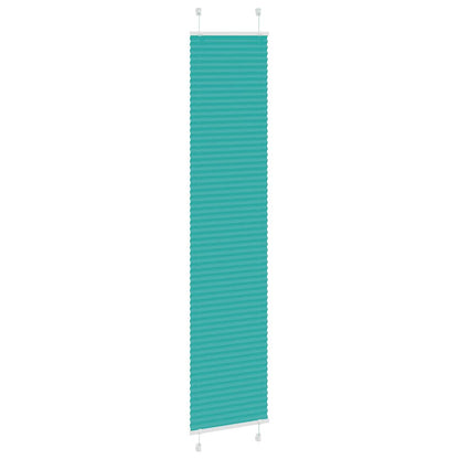 Tenda Plissettata Verde petrolio 45x200 cm Larghezza Tessuto | homemem39
