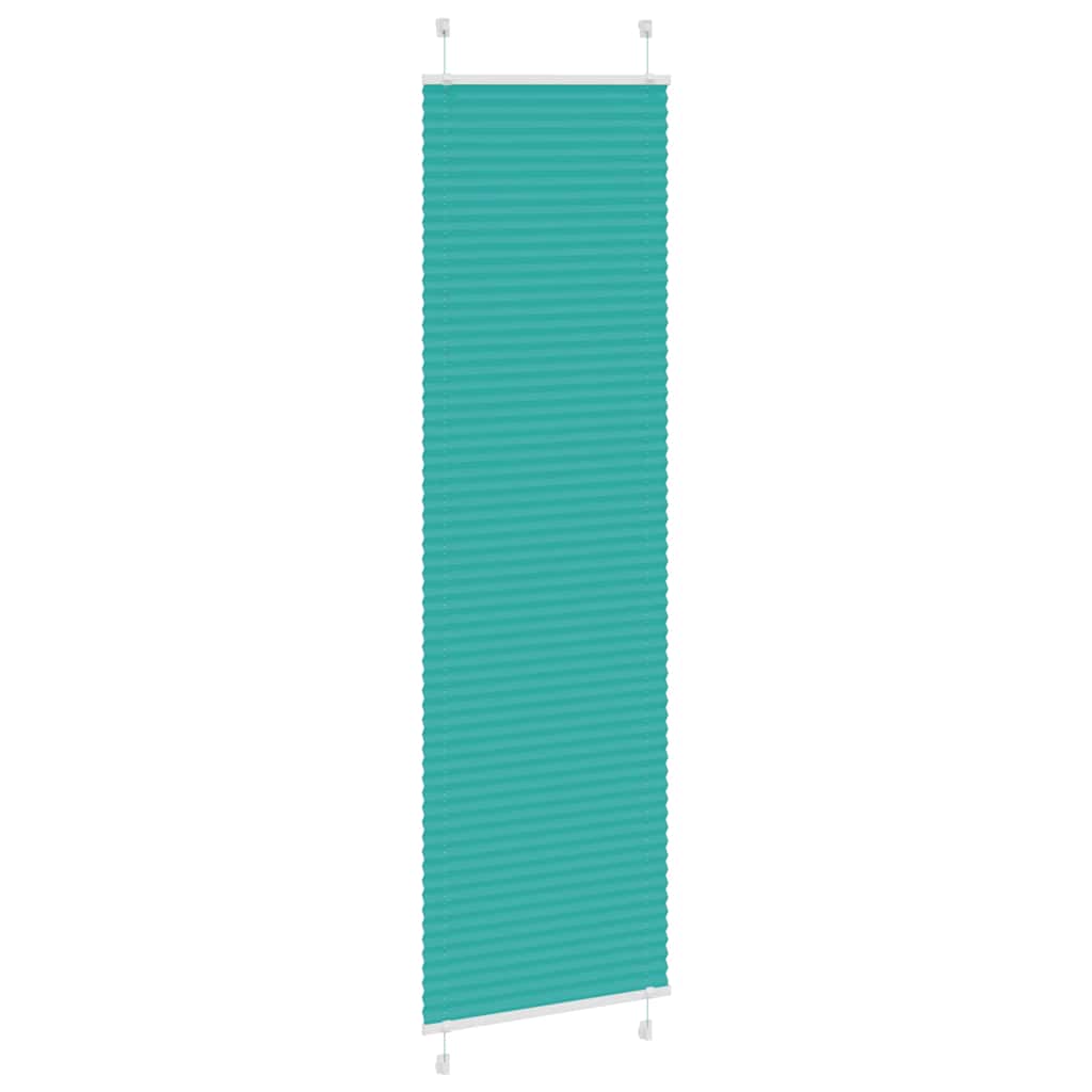 Tenda Plissettata Verde petrolio 65x200 cm Larghezza Tessuto | homemem39
