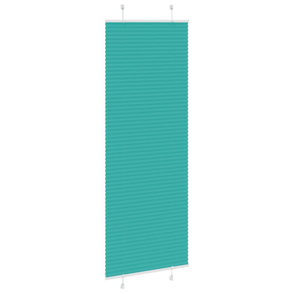 Tenda Plissettata Verde petrolio 70x200 cm Larghezza Tessuto | homemem39