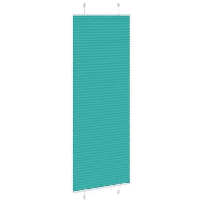 Tenda Plissettata Verde petrolio 70x200 cm Larghezza Tessuto | homemem39