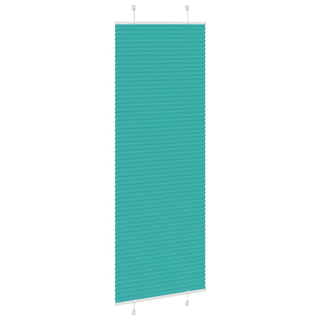 Tenda Plissettata Verde petrolio 80x200 cm Larghezza Tessuto | homemem39