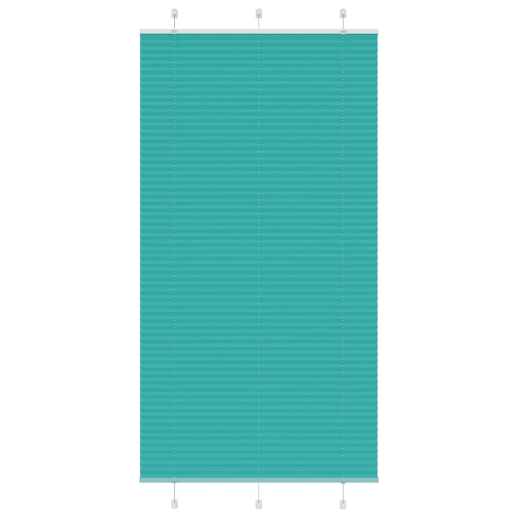 Tenda Plissettata Verde petrolio 105x200 cm Larghezza Tessuto