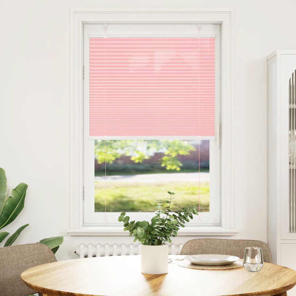 Tenda Plissettata Rosa 70x100 cm Larghezza Tessuto 69,4 cm | homemem39