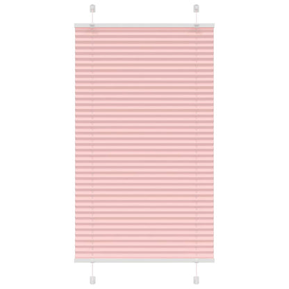 Tenda Plissettata Rosa 75x100 cm Larghezza Tessuto 74,4 cm