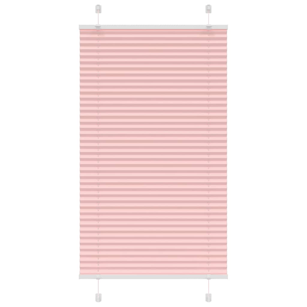 Tenda Plissettata Rosa 80x100 cm Larghezza Tessuto 79,4 cm