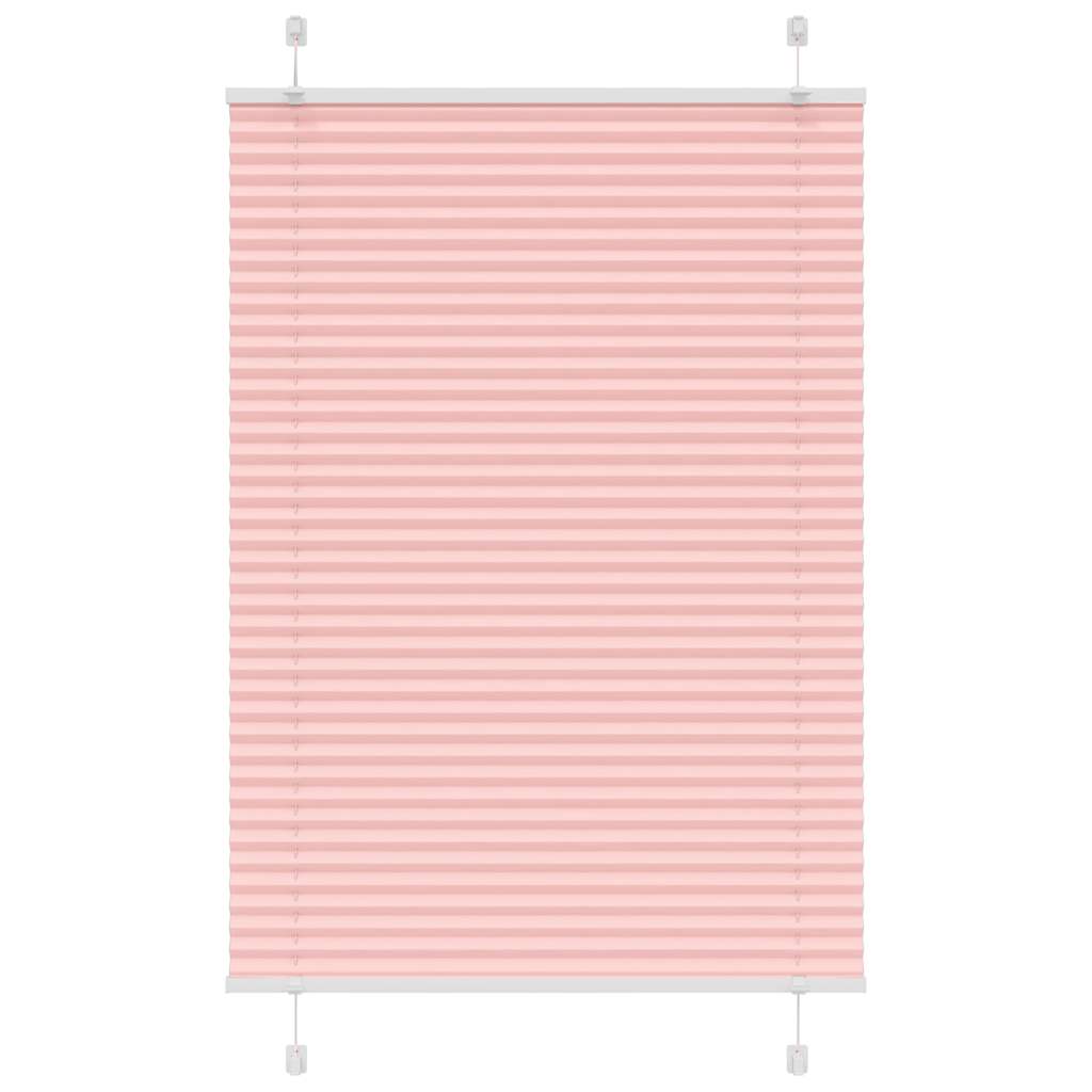 Tenda Plissettata Rosa 85x100 cm Larghezza Tessuto 84,4 cm