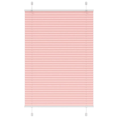Tenda Plissettata Rosa 85x100 cm Larghezza Tessuto 84,4 cm