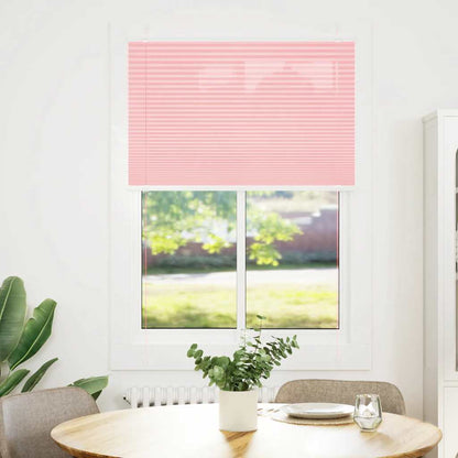 Tenda Plissettata Rosa 90x100 cm Larghezza Tessuto 89,4 cm | homemem39