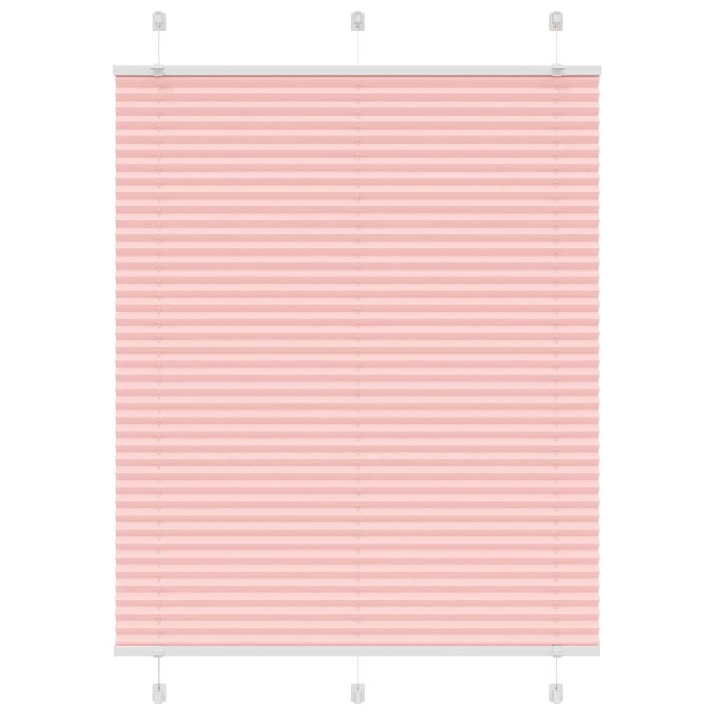 Tenda Plissettata Rosa 105x100 cm Larghezza Tessuto 104,4 cm