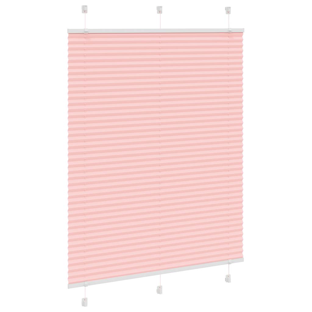 Tenda Plissettata Rosa 110x100 cm Larghezza Tessuto 109,4 cm | homemem39