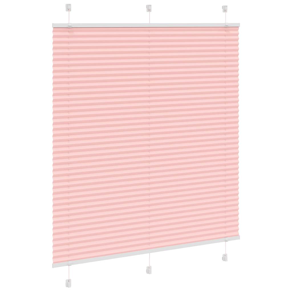 Tenda Plissettata Rosa 120x100 cm Larghezza Tessuto 119,4 cm | homemem39