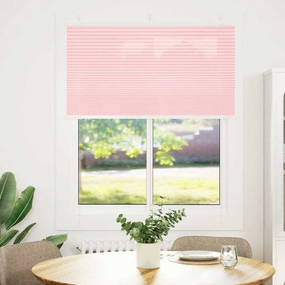 Tenda Plissettata Rosa 110x150 cm Larghezza Tessuto 109,4 cm | homemem39