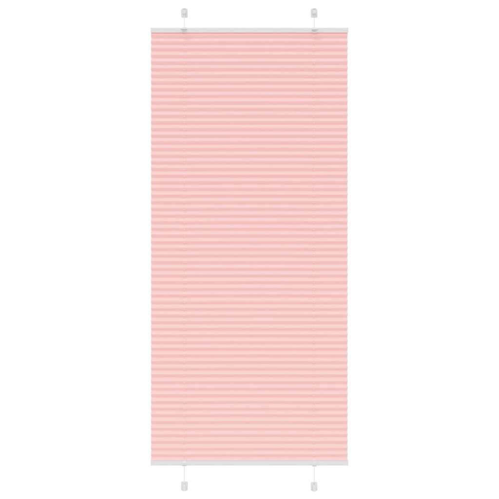 Tenda Plissettata Rosa 85x200 cm Larghezza Tessuto 84,4 cm