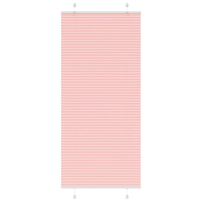 Tenda Plissettata Rosa 95x200 cm Larghezza Tessuto 94,4 cm