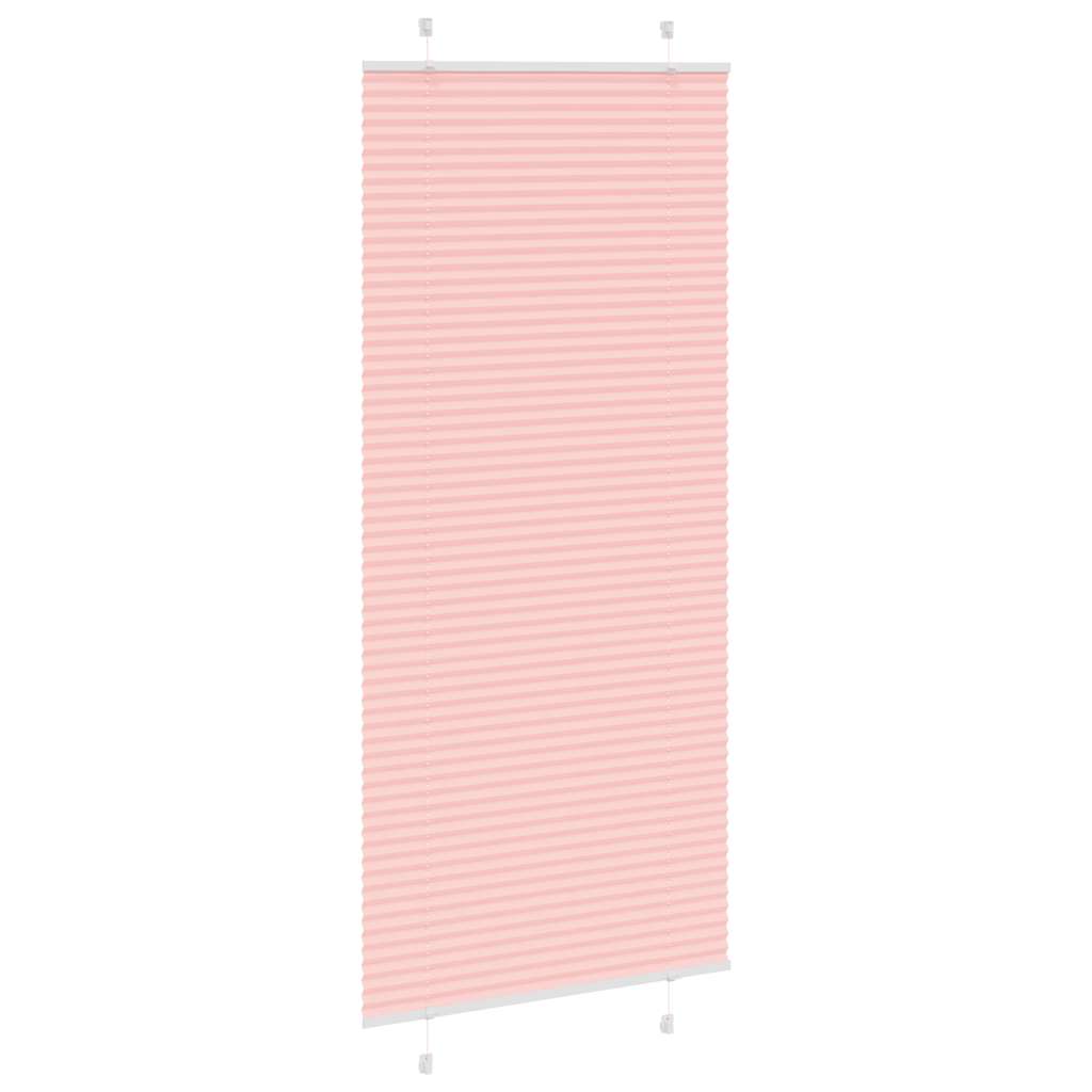 Tenda Plissettata Rosa 95x200 cm Larghezza Tessuto 94,4 cm | homemem39