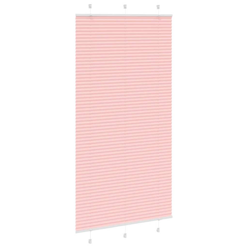 Tenda Plissettata Rosa 105x200 cm Larghezza Tessuto 104,4 cm | homemem39