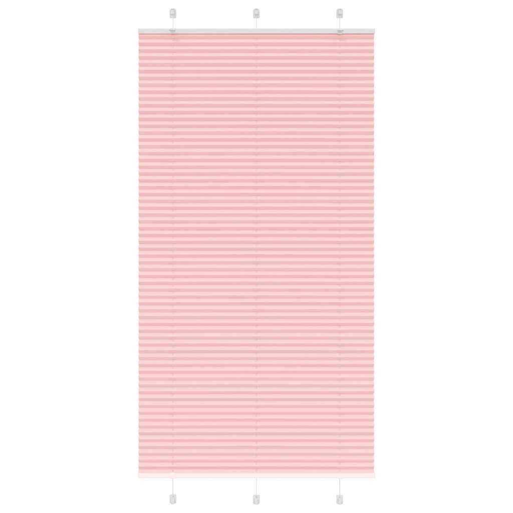 Tenda Plissettata Rosa 110x200 cm Larghezza Tessuto 109,4 cm