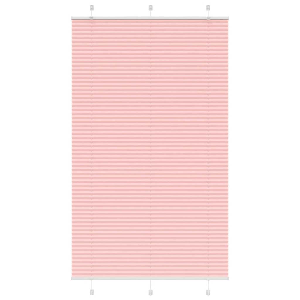 Tenda Plissettata Rosa 115x200 cm Larghezza Tessuto 114,4 cm