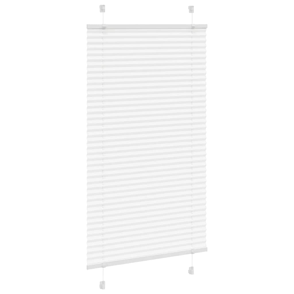 Tenda Plissettata Bianca 75x100 cm Larghezza Tessuto 74,4 cm | homemem39