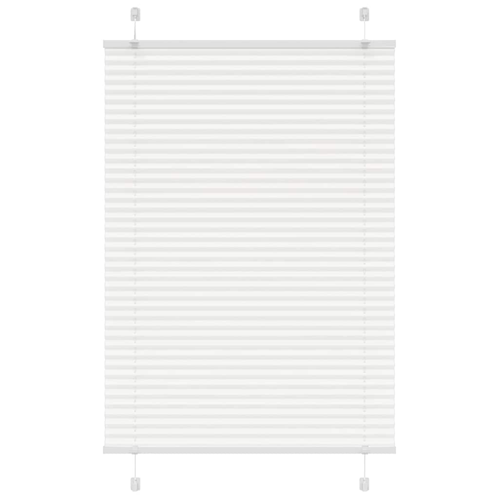 Tenda Plissettata Bianca 85x100 cm Larghezza Tessuto 84,4 cm