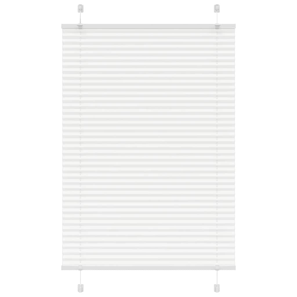 Tenda Plissettata Bianca 100x100 cm Larghezza Tessuto 99,4 cm