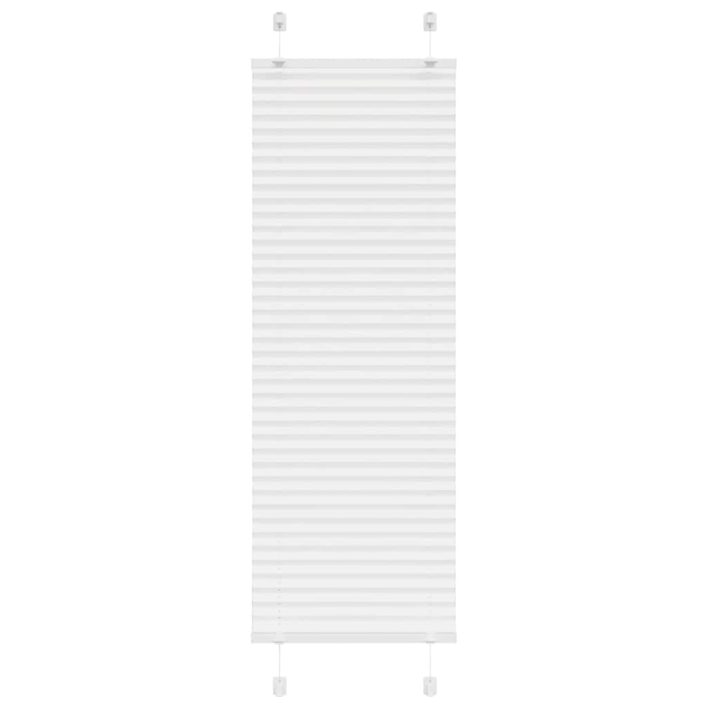 Tenda Plissettata Bianca 40x150 cm Larghezza Tessuto 39,4 cm