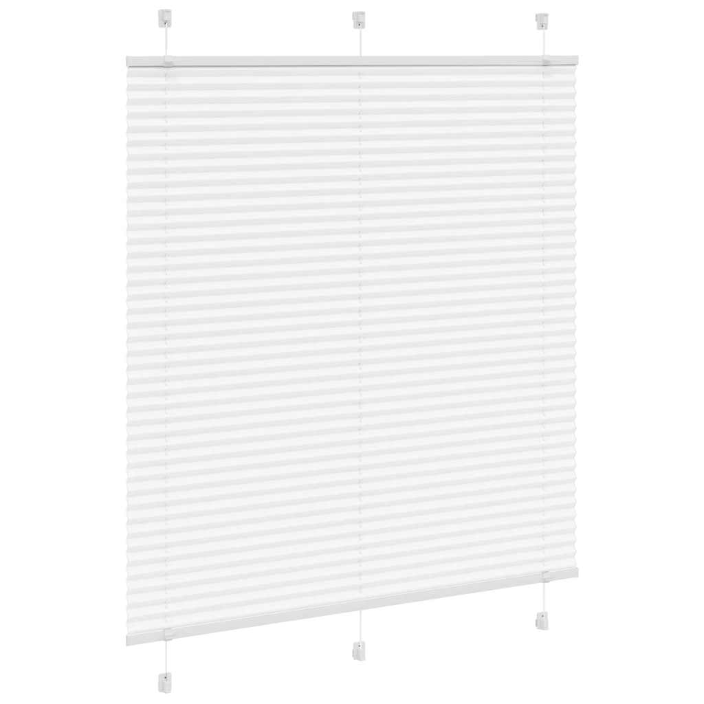 Tenda Plissettata Bianca 115x150 cm Larghezza Tessuto 114,4 cm